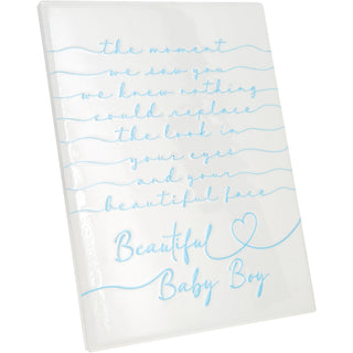 Baby Boy 8" Ceramic Plaque