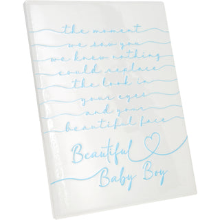 Baby Boy 8" Ceramic Plaque