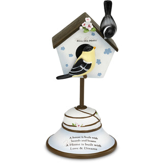 Bless this Home 7" Decor Bird House Finial