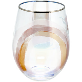 Mom 18 oz Stemless Wine Glass