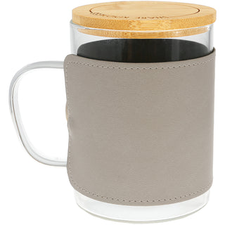 Retired 16 oz Wrapped Glass Mug with Coaster Lid