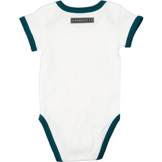 Quality Time Teal Trimmed Bodysuit