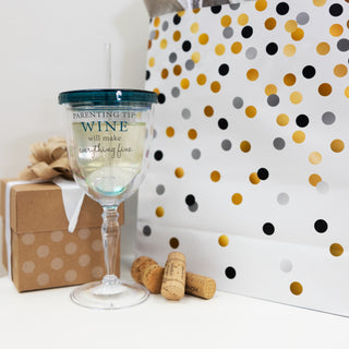 Parenting Tip 13 oz Acrylic Wine Tumbler