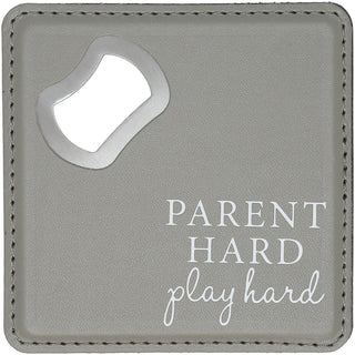 Parent Hard 4" x 4" Bottle Opener Coaster