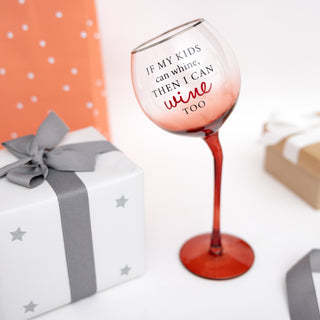 I Can Wine Too 11 oz Tipsy Stemmed Wine Glass