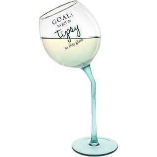 Tipsy 11 oz Tipsy Stemmed Wine Glass