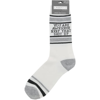 You Are Awesome M/L Unisex Crew Sock
