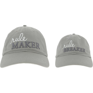 Rule Maker & Breaker Adjustable Adult and Toddler (Y) Hat Set