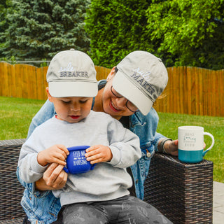 Rule Maker & Breaker Adjustable Adult and Toddler (Y) Hat Set