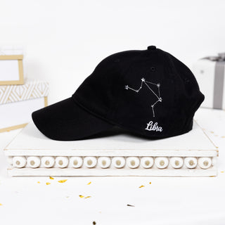 Libra Black Adjustable Hat