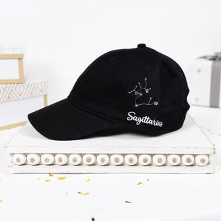 Sagittarius Black Adjustable Hat