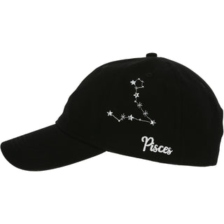 Pisces Black Adjustable Hat