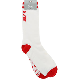 July M/L Unisex Crew Sock