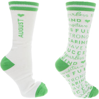 August M/L Unisex Crew Sock