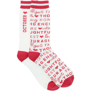 October Unisex Crew Sock