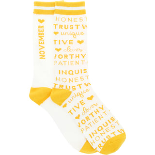 November Unisex Crew Sock