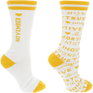 November M/L Unisex Crew Sock