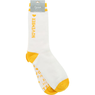 November Unisex Crew Sock