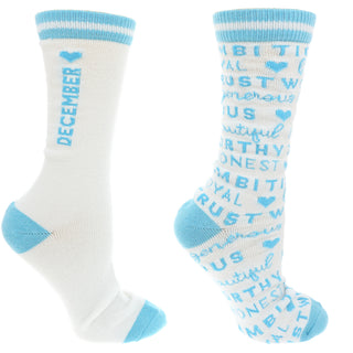 December M/L Unisex Crew Sock
