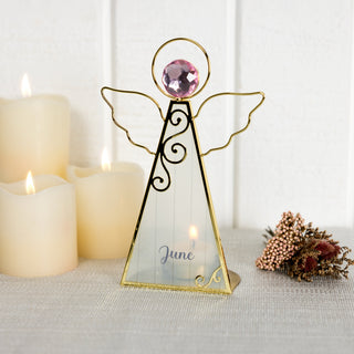 June 6.5" Monthly Angel Tea Light Holder