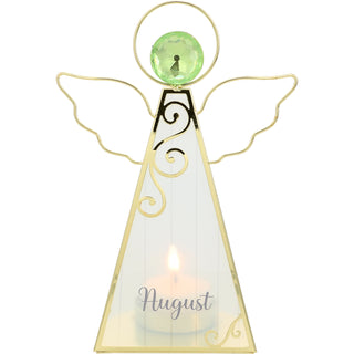 August 6.5" Monthly Angel Tea Light Holder