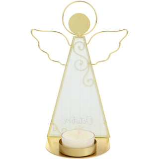 October 6.5" Monthly Angel Tea Light Holder