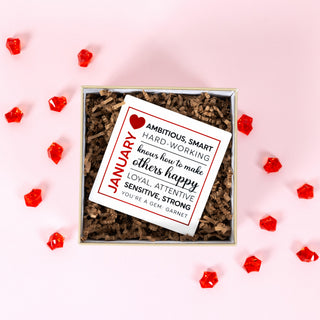 January 4"x4" Ceramic Coaster
