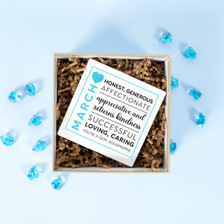 March 4"x4" Ceramic Coaster