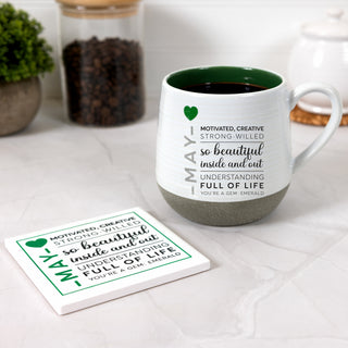 May 4"x4" Ceramic Coaster
