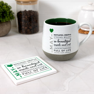 May 4"x4" Ceramic Coaster
