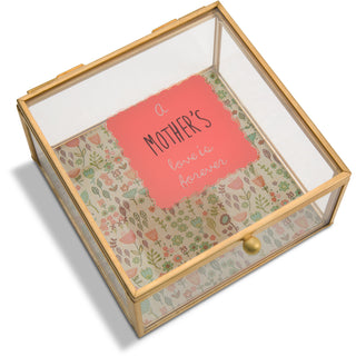 Mother 4.25" x 4.25" Glass Keepsake Box