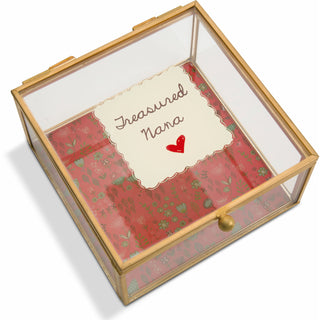 Nana 4.25" x 4.25" Glass Keepsake Box