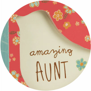 Aunt 4.5" x 4.5" Plaque