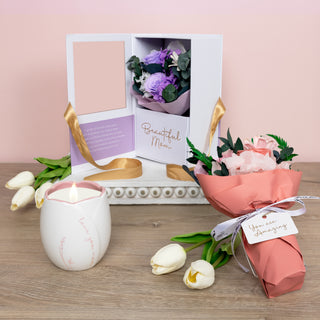 Mom 8 oz - 100% Soy Wax Candle Scent: Lavender