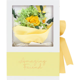 Friend Yellow Preserved Floral Bouquet