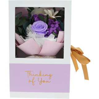 Thinking Of You Purple Preserved Floral Bouquet