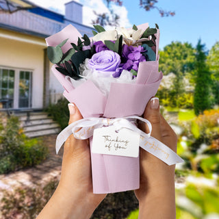 Thinking Of You Purple Preserved Floral Bouquet