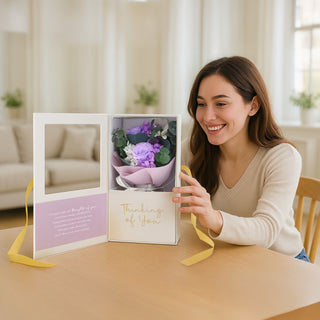 Thinking Of You Purple Preserved Floral Bouquet