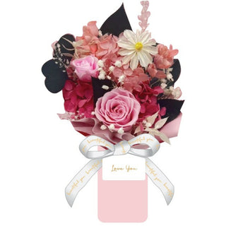 Love You Pink Preserved Floral Bouquet