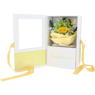 Congratulations Yellow Preserved Floral Bouquet