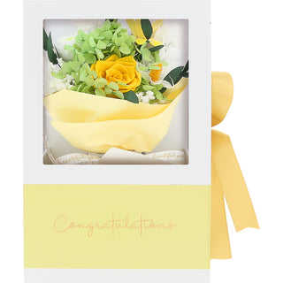 Congratulations Yellow Preserved Floral Bouquet