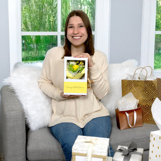 Congratulations Yellow Preserved Floral Bouquet