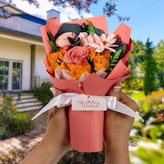 Birthday Coral Preserved Floral Bouquet