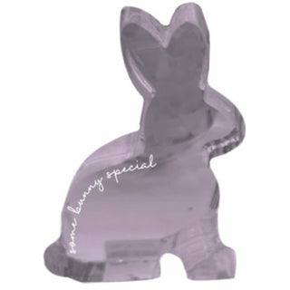 Some Bunny 4" Glass Bunny Plaque