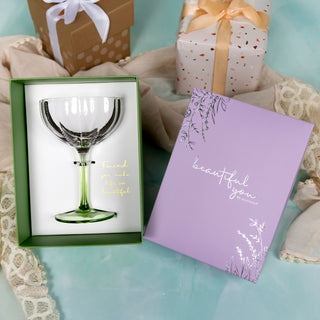 Friend 10 oz Stemmed Purple Glass