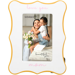 Love You Mom 6.5" x 8.25" Frame (Holds 4" x 6" Photo)