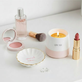 Special Mom 2.75" Trinket Dish & 5mm Cubic Zirconia Stud Earring Set