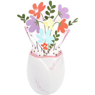 Best Mom Flower Card & Vase Set