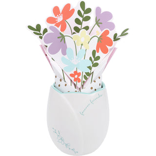 Forever Friends Flower Card & Vase Set
