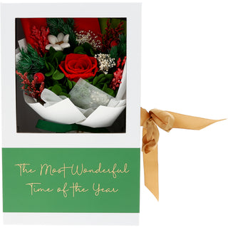 Wonderful Time Of The Year Green Preserved Floral Bouquet